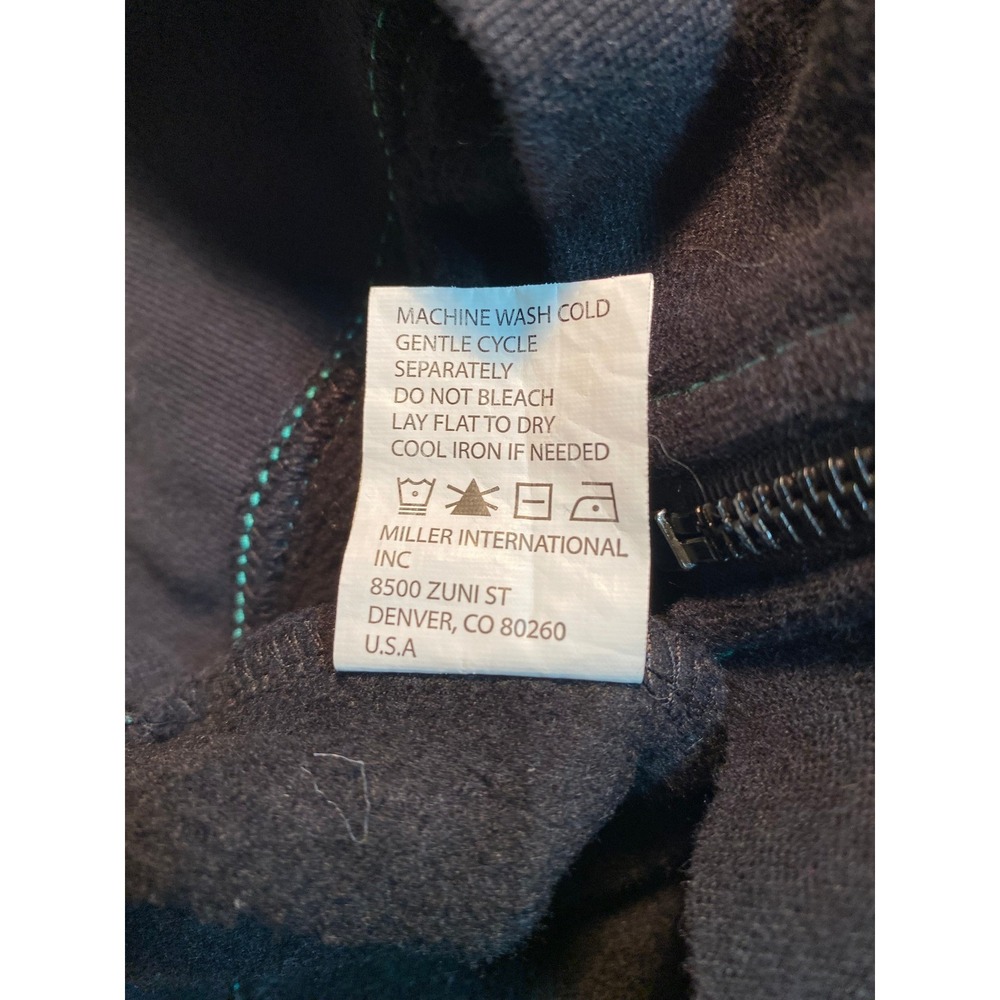 Cruel Girl Southwest Aztec Print Full Zip Hoodie Black Teal Orange Women Small - Picture 14 of 16